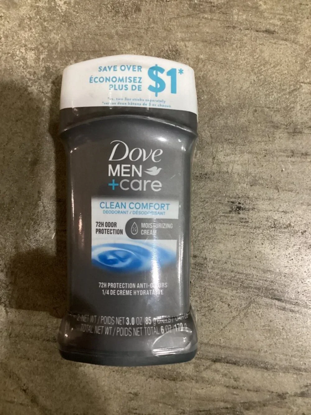 Dove Men+Care Clean Comfort Deodorant Stick Twin Pack, Citrus